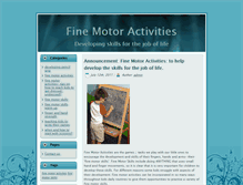 Tablet Screenshot of finemotoractivities.net